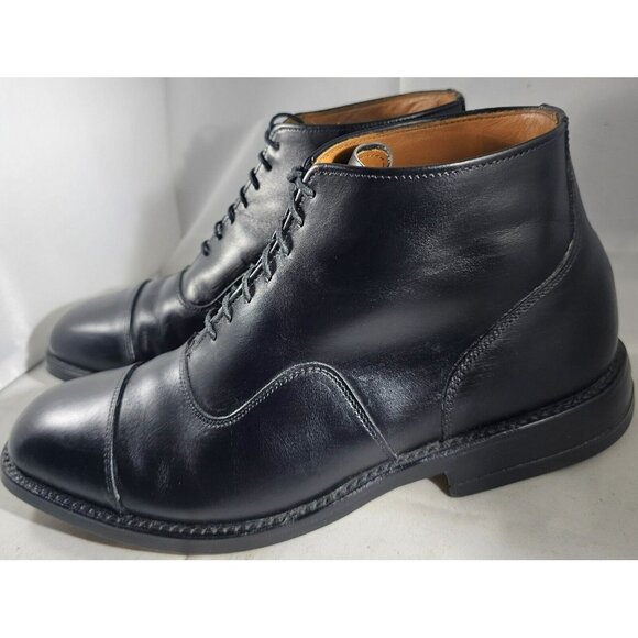 Allen Edmonds Men\'s Brantley Park Avenue Black Leather Cap-Toe Dress B Size 5.5E main image 6